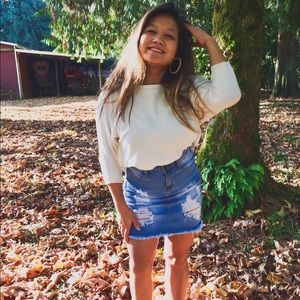 Fashion Nova Jean Skirt